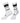 KOM Socks - White Black Ruta